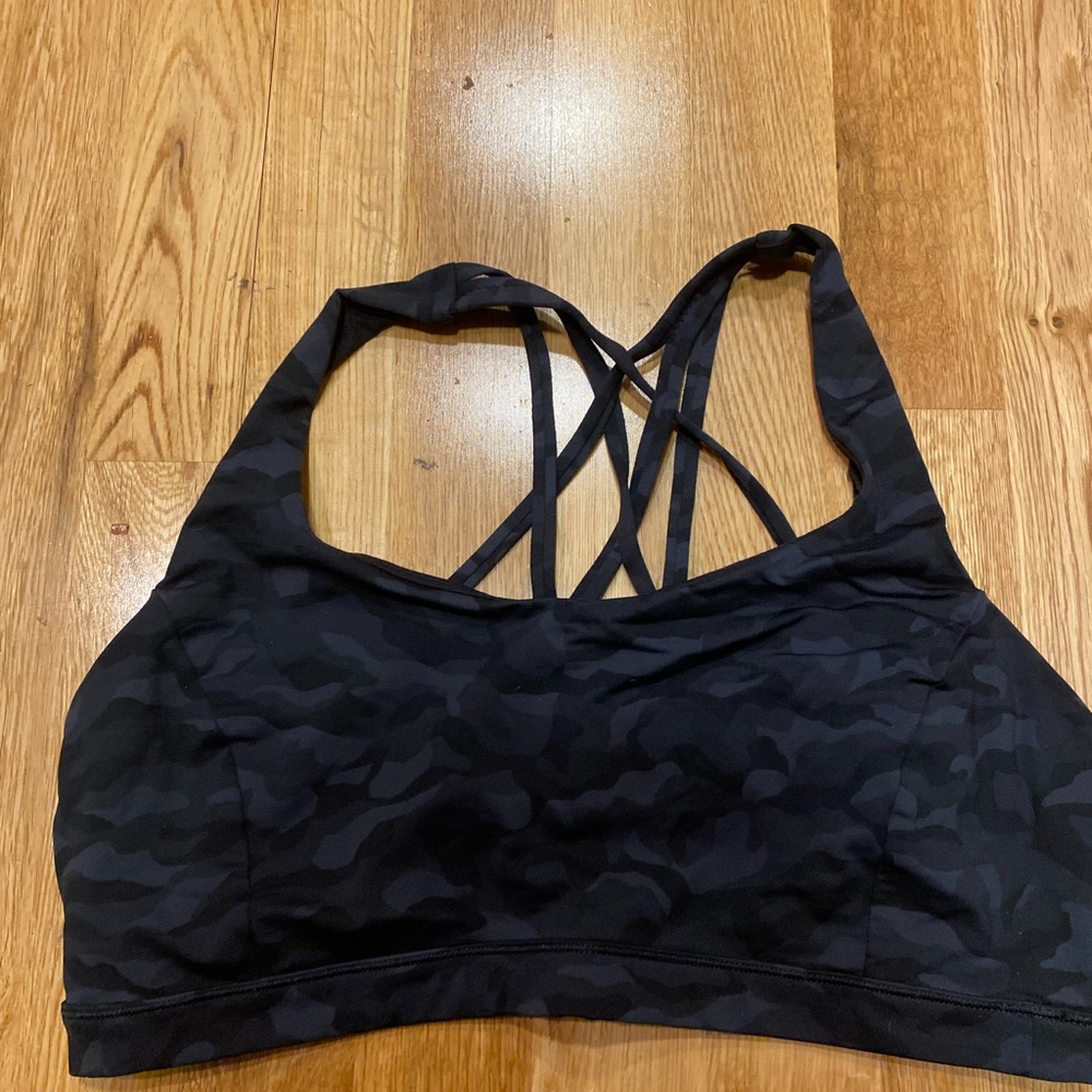 Lululemon Black Camo Sportsbra